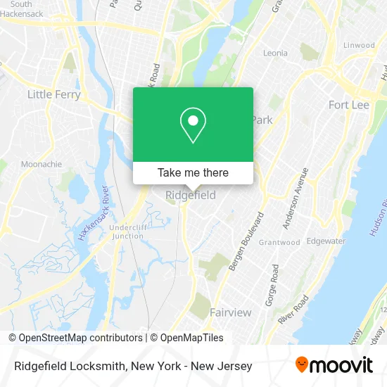 Ridgefield Locksmith map