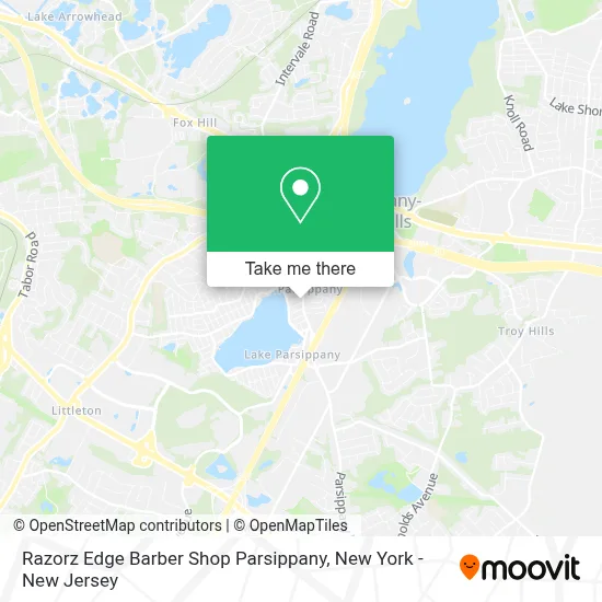 Razorz Edge Barber Shop Parsippany map