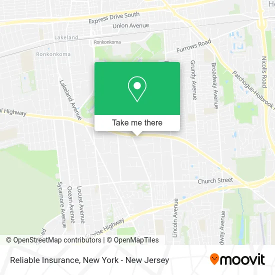 Reliable Insurance map