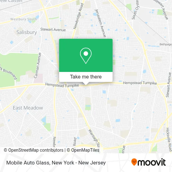 Mobile Auto Glass map