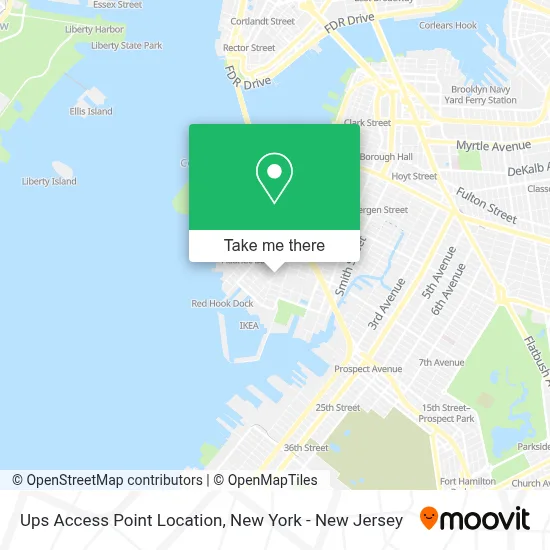 Ups Access Point Location map