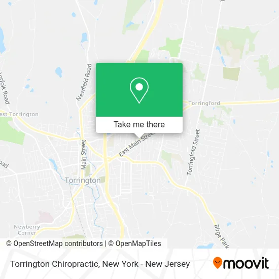 Torrington Chiropractic map