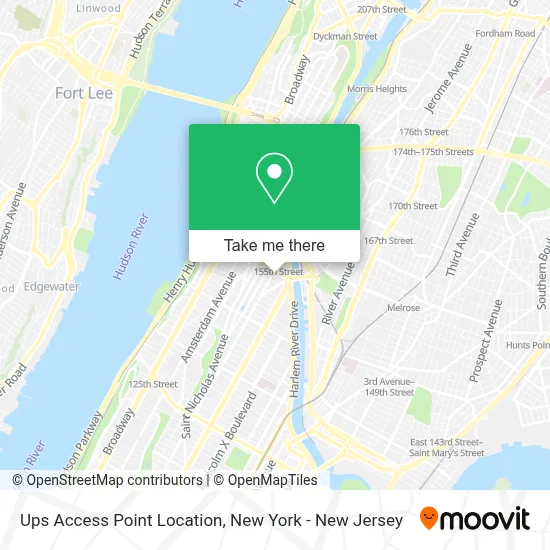 Ups Access Point Location map