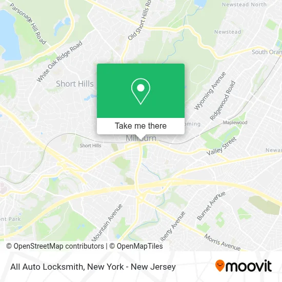 All Auto Locksmith map