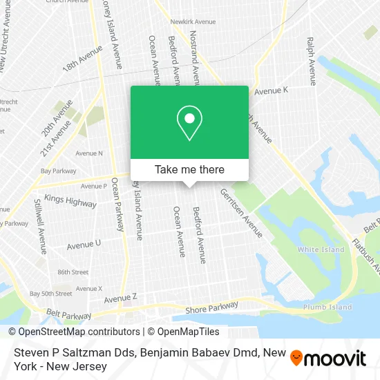 Steven P Saltzman Dds, Benjamin Babaev Dmd map