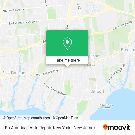Rp American Auto Repair map