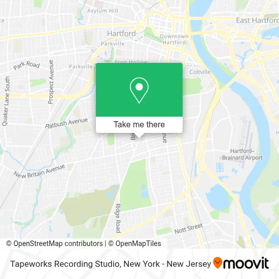 Tapeworks Recording Studio map