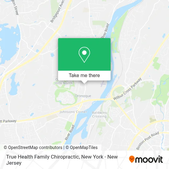 True Health Family Chiropractic map