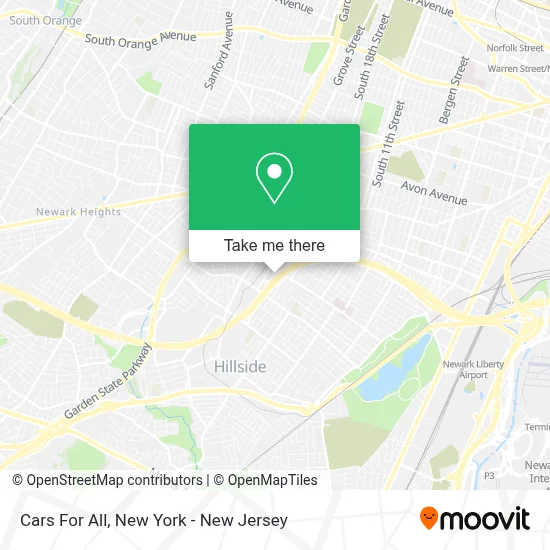 Cars For All map