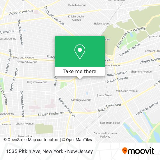 Mapa de 1535 Pitkin Ave