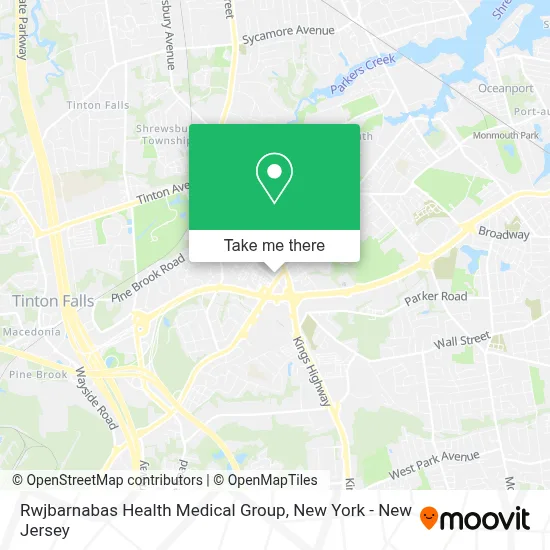 Rwjbarnabas Health Medical Group map