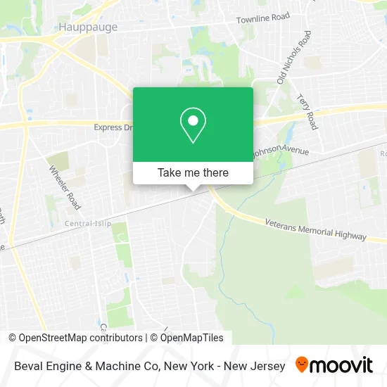 Beval Engine & Machine Co map