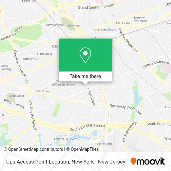 Ups Access Point Location map