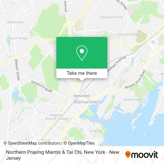 Northern Praying Mantis & Tai Chi map
