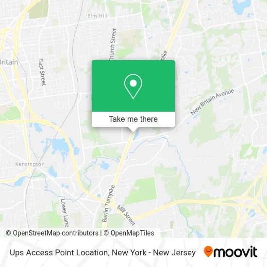 Ups Access Point Location map