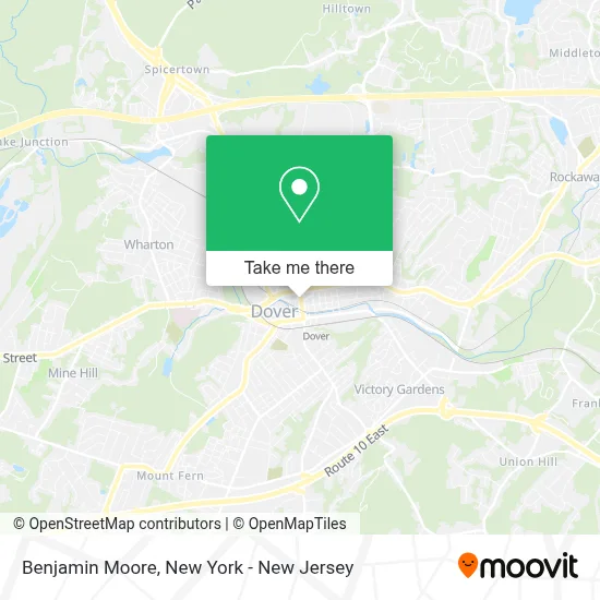 Benjamin Moore map