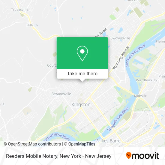 Reeders Mobile Notary map