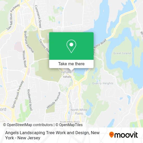 Angels Landscaping Tree Work and Design map
