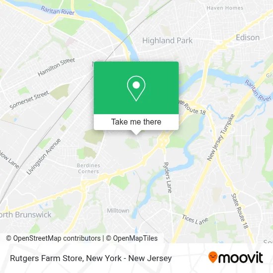 Rutgers Farm Store map