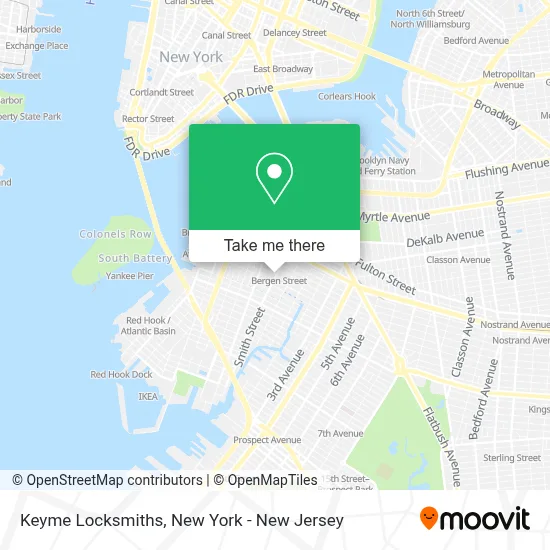 Keyme Locksmiths map