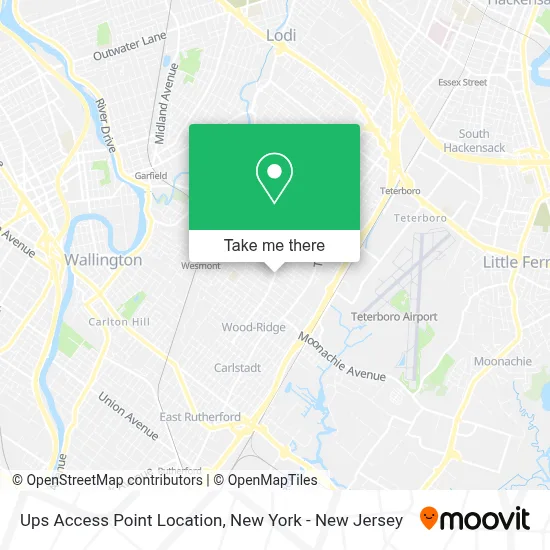 Ups Access Point Location map