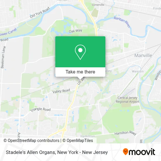 Stadele's Allen Organs map