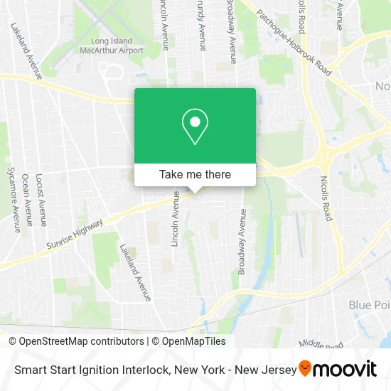 Smart Start Ignition Interlock map