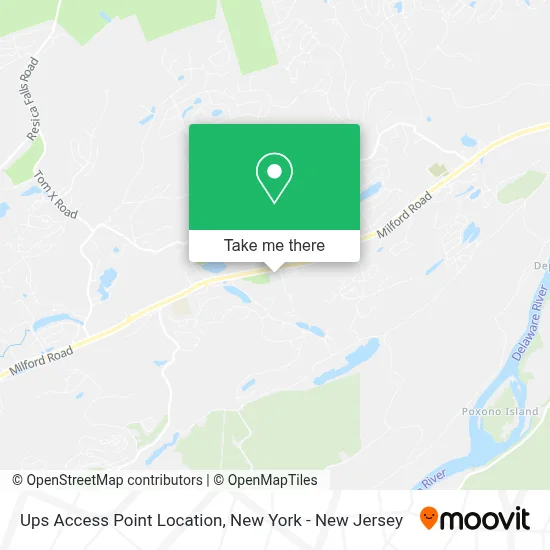 Ups Access Point Location map