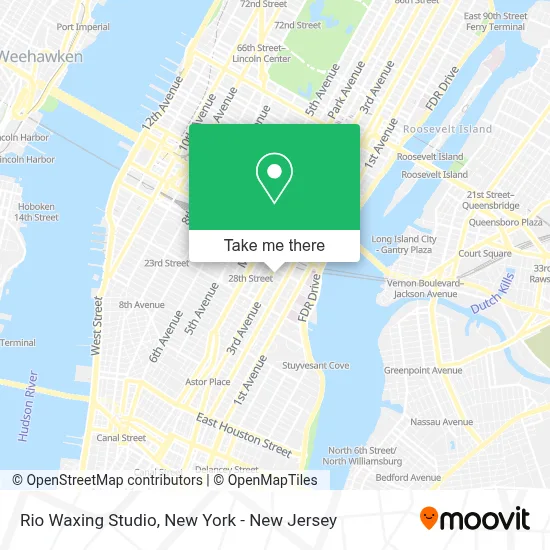 Rio Waxing Studio map