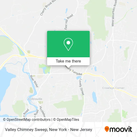 Valley Chimney Sweep map