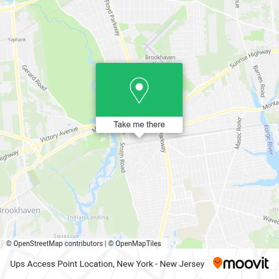 Ups Access Point Location map