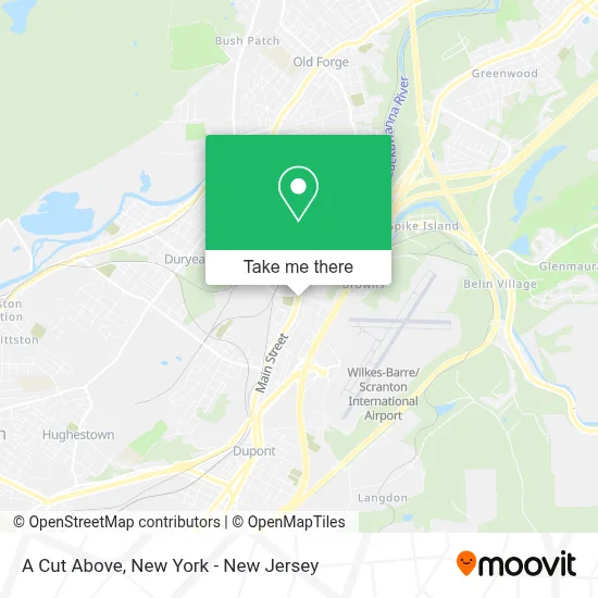A Cut Above map