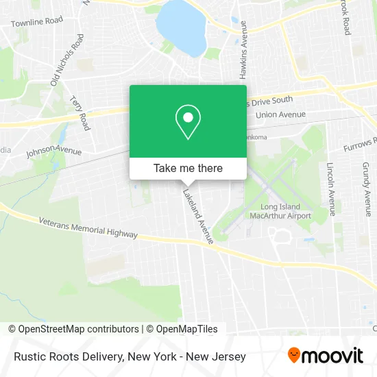 Rustic Roots Delivery map