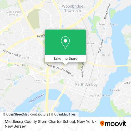 Middlesex County Stem Charter School map