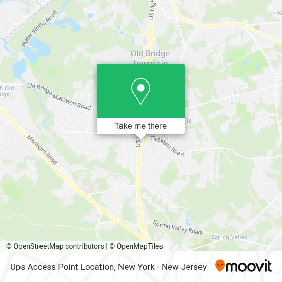 Ups Access Point Location map