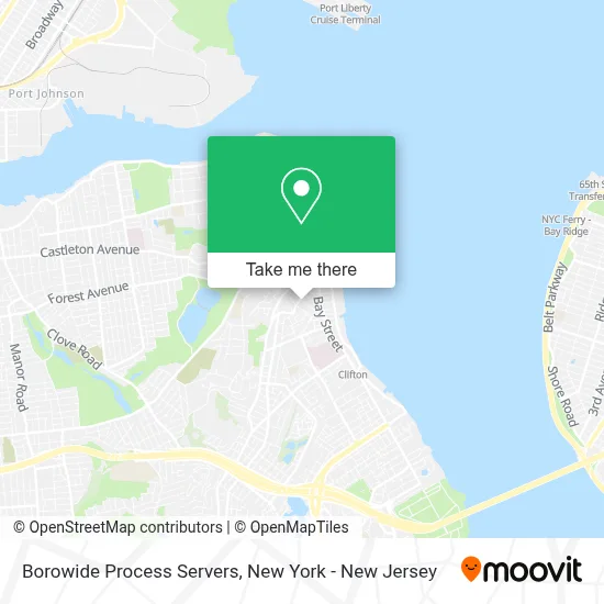 Borowide Process Servers map