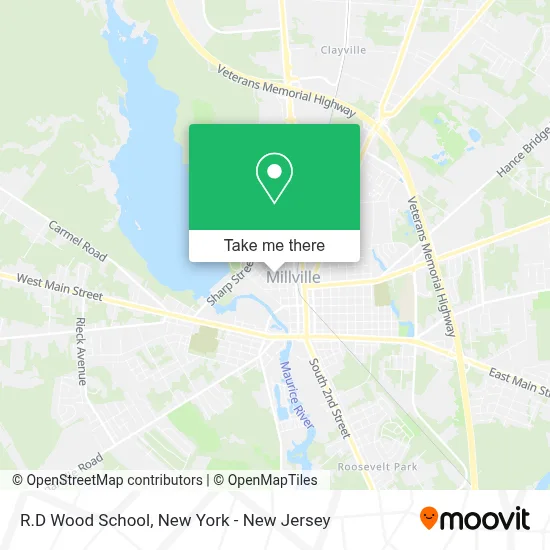 R.D Wood School map