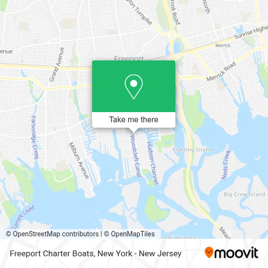 Freeport Charter Boats map