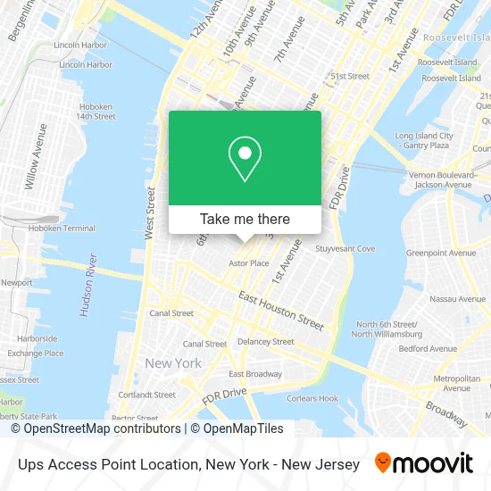 Ups Access Point Location map