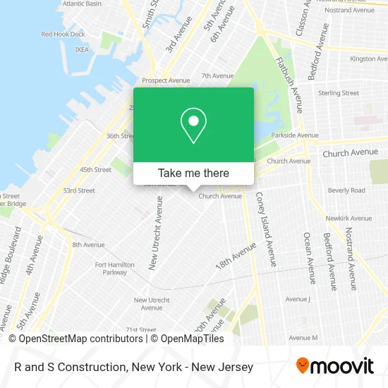 R and S Construction map