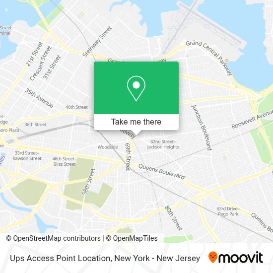 Ups Access Point Location map