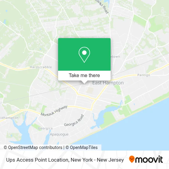 Ups Access Point Location map