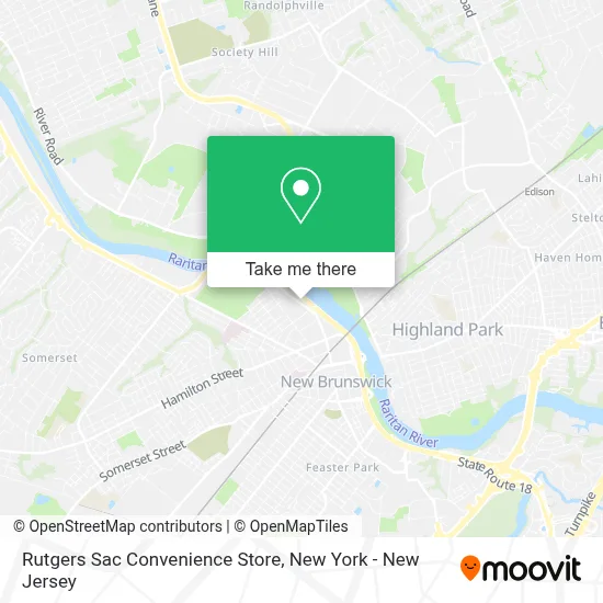 Rutgers Sac Convenience Store map