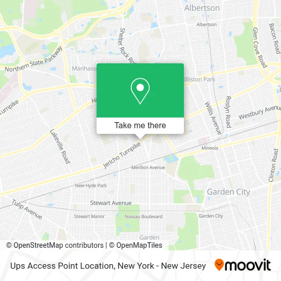 Ups Access Point Location map