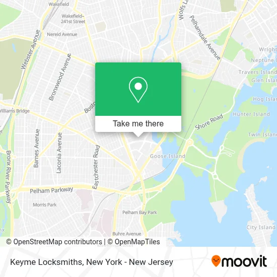 Keyme Locksmiths map