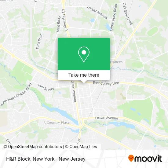 H&R Block map