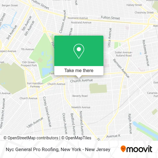 Nyc General Pro Roofing map