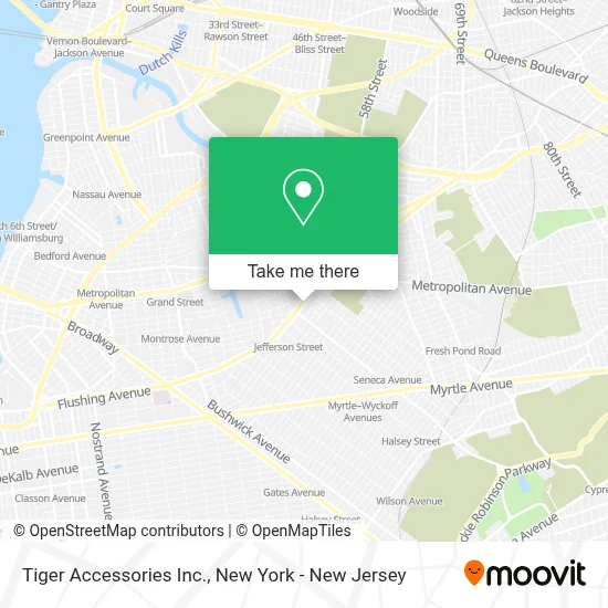 Tiger Accessories Inc. map