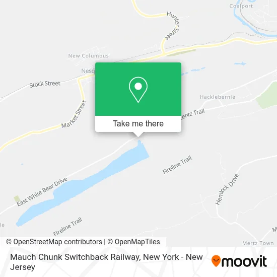 Mauch Chunk Switchback Railway map