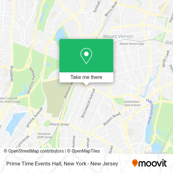 Prime Time Events Hall map